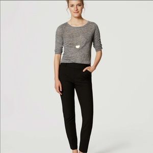NWT Loft Black Marissa Skinny Ankle Pants
